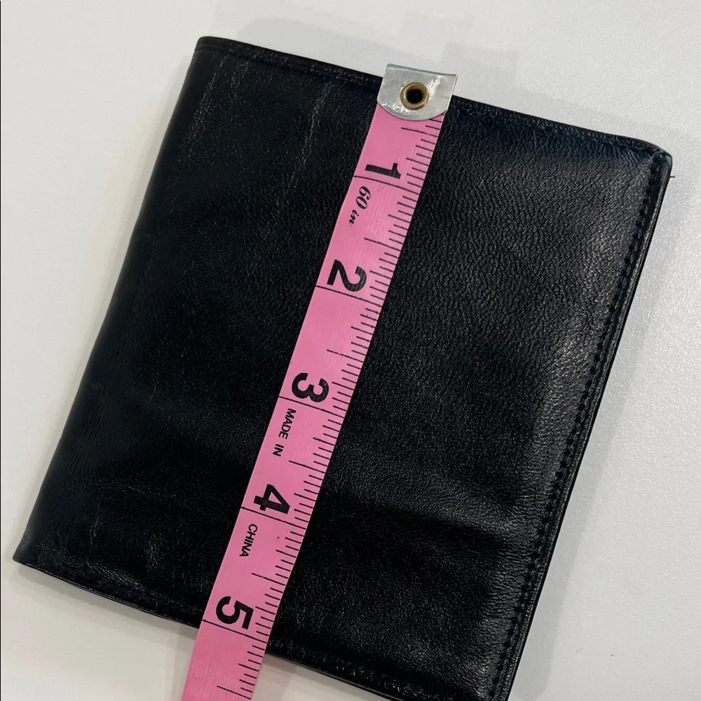 Rolfs Black Leather Card Holder